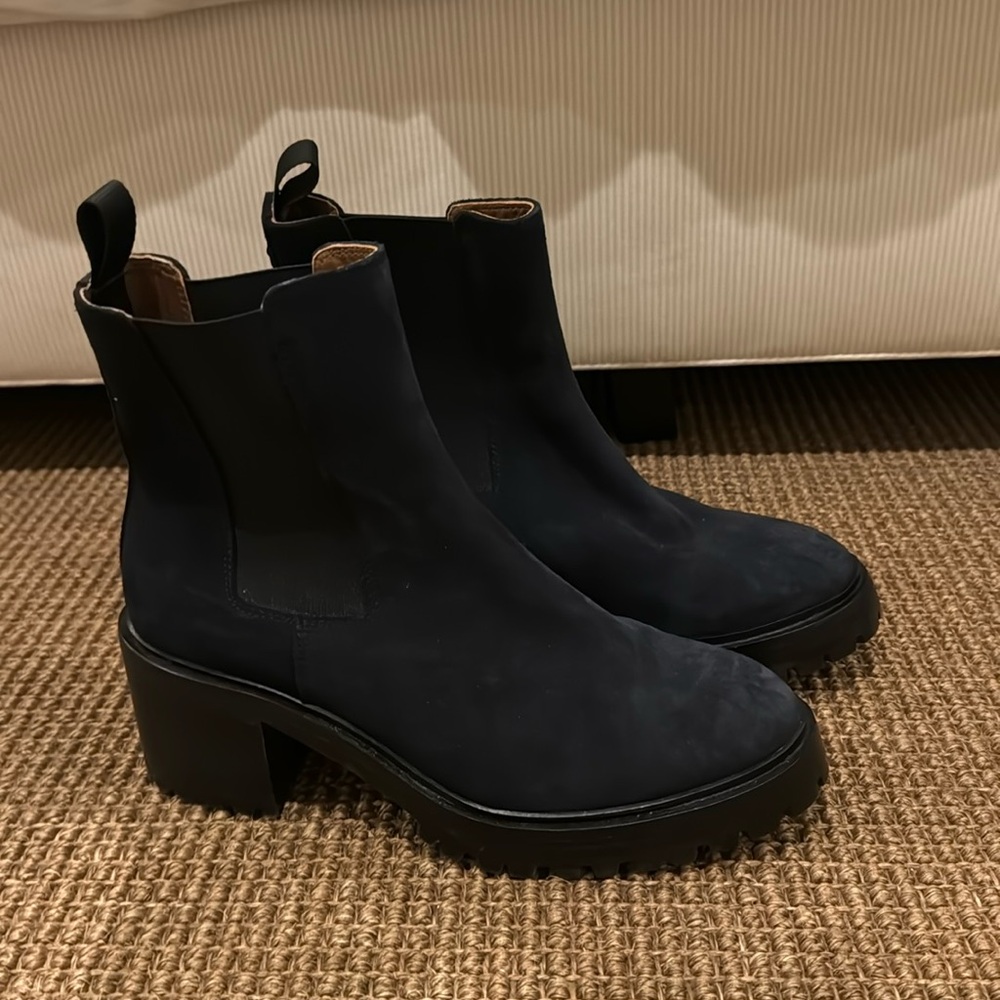 MARGAUX black heel boots size 39.5 (9)